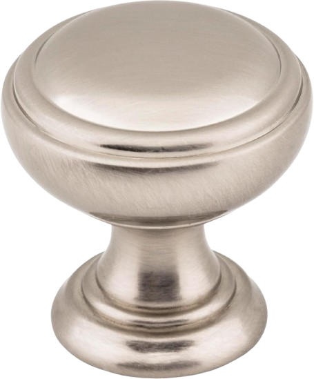 Tiffany Cabinet Knob, Satin Nickel